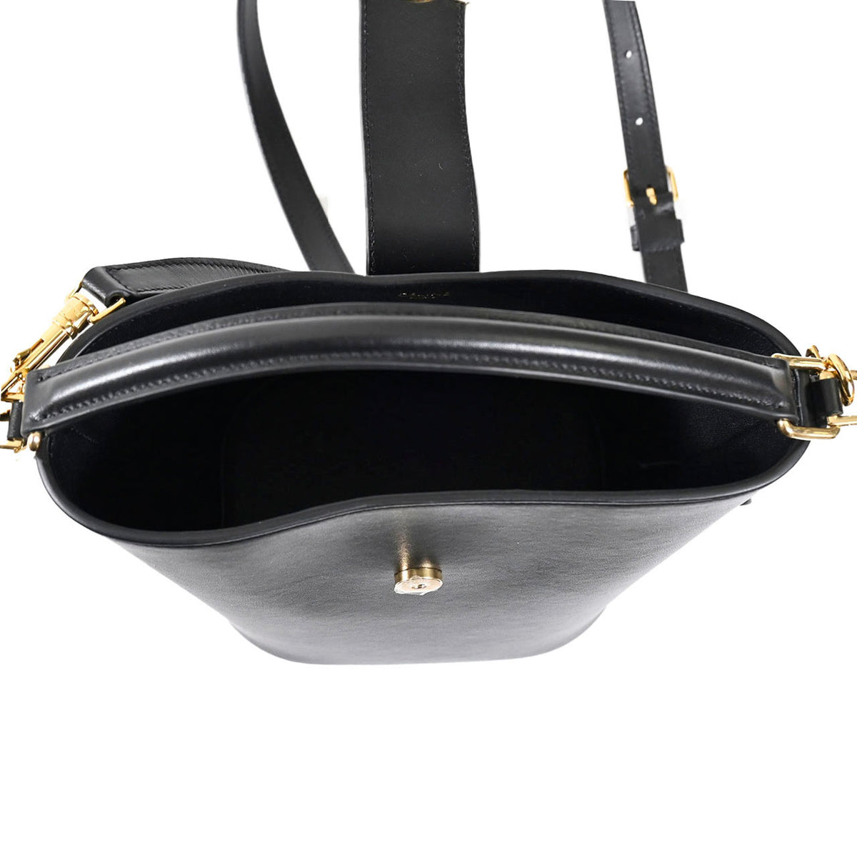 セリーヌ CELINE 2WAYバッグ SMALL BUCKET LOUISE 119173FX9 38NO ブラック レディース