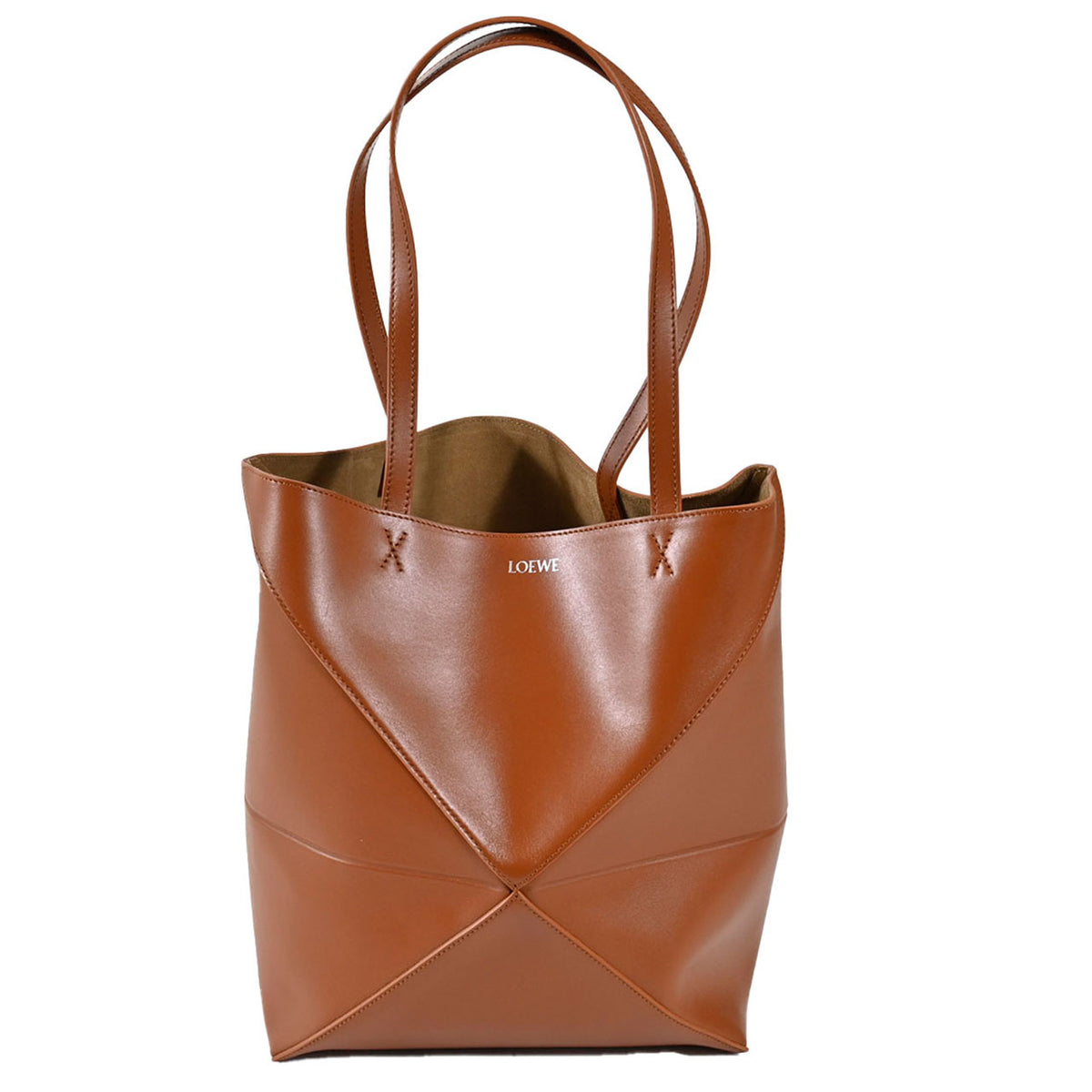 ロエベ LOEWE トートバッグ PUZZLE FOLD TOTE MEDIUM A657G50X01 4927 ブラウン レディース