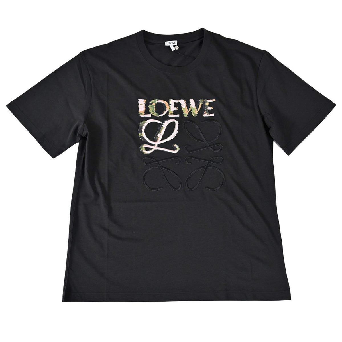 ロエベ LOEWE Tシャツ H526Y22J61 1489 ブラック メンズ