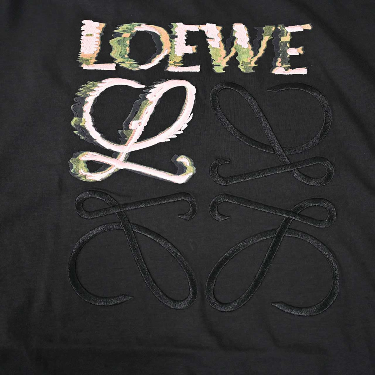 ロエベ LOEWE Tシャツ H526Y22J61 1489 ブラック メンズ