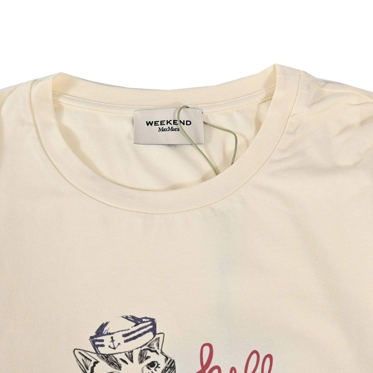 ウィークエンド マックスマーラ WEEKEND MAXMARA クルーネック長袖Ｔシャツ VICINO 5946052600 001 クリーム レディース