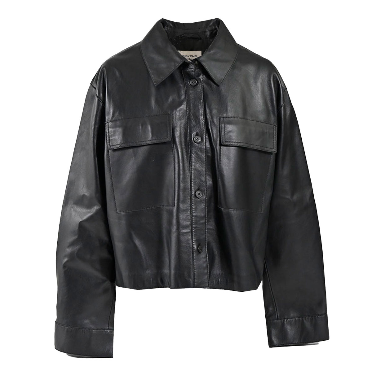 ウィークエンド マックスマーラ WEEKEND MAXMARA レザージャケット PIOVRA 5446021600 002 ブラック レディース