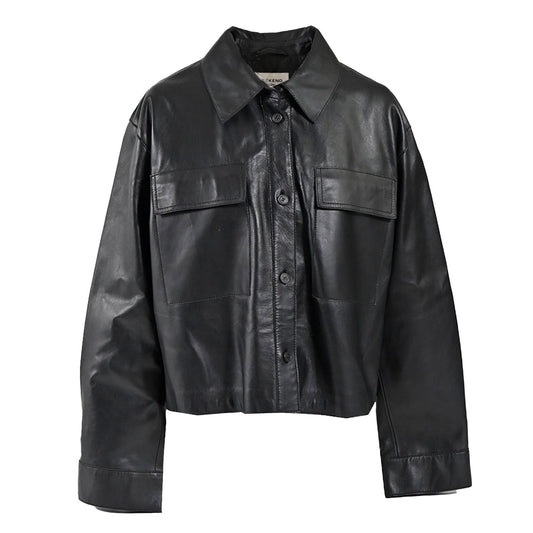 ウィークエンド マックスマーラ WEEKEND MAXMARA レザージャケット PIOVRA 5446021600 002 ブラック レディース