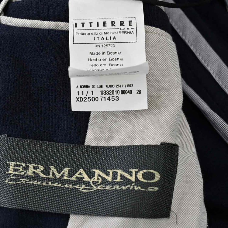 エルマノ シェルビーノ ジャケット ERMANNO SCERVINO ブルー D2500　訳あり