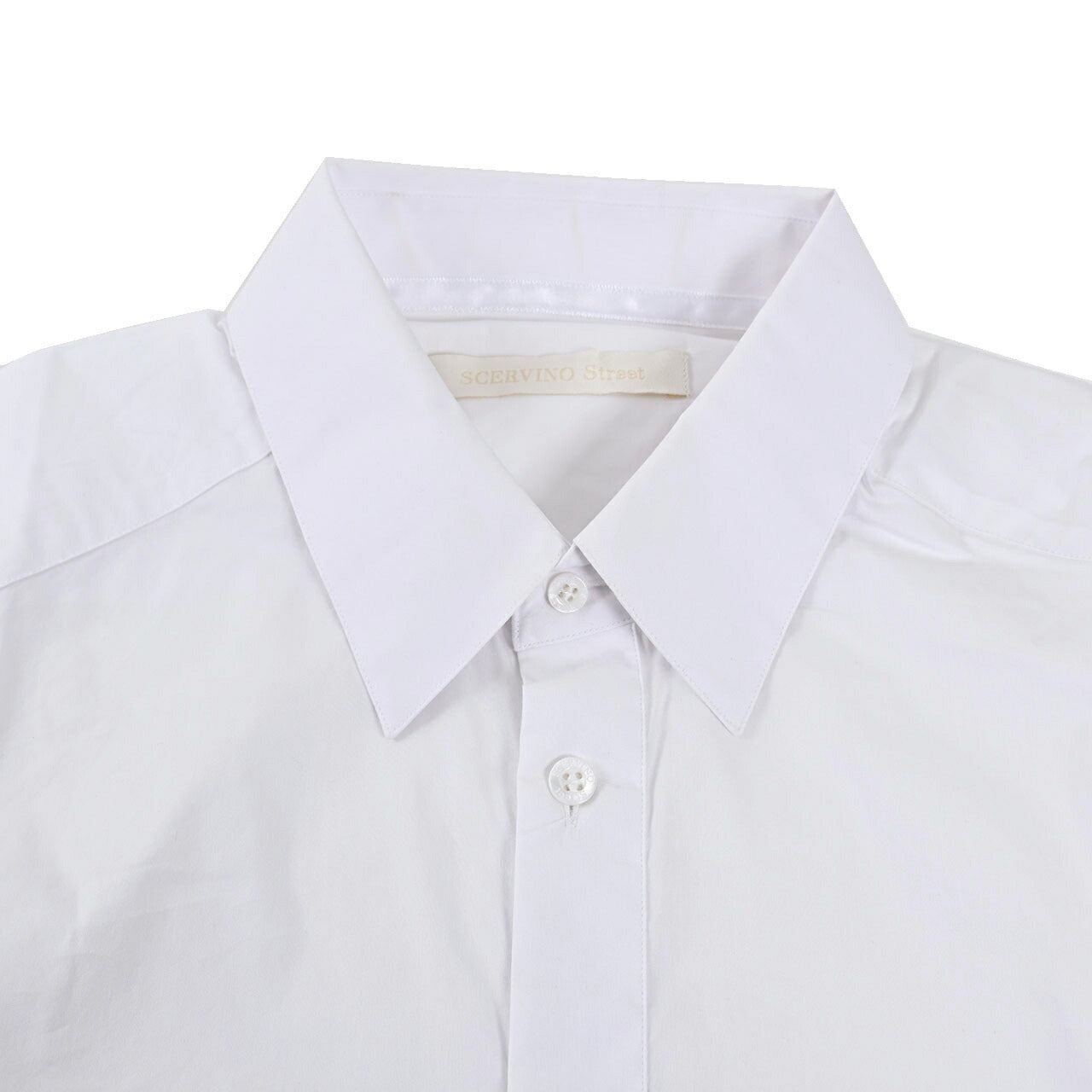 シェルビーノストリート SCERVINO STREET シャツ 11U SU221 ホワイト メンズ  ワケアリ 【新品 訳あり 返品交換不可】