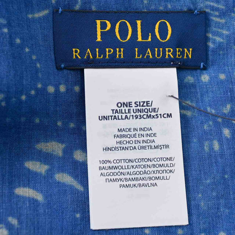 ポロ ラルフローレン POLO RALPHLAUREN ストール PS0011 414 ブルー レディース 【ラスト1点 フリーサイズ】