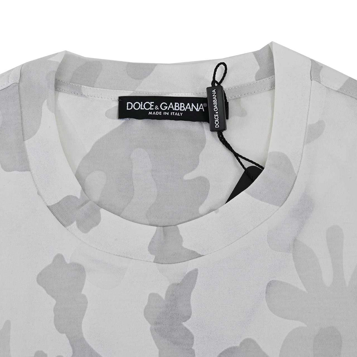 ドルチェ＆ガッバーナ DOLCE&GABBANA クルーネック半袖Ｔシャツ G8MN0Z G7YEC S9000 ワケアリ ホワイト メンズ レディース