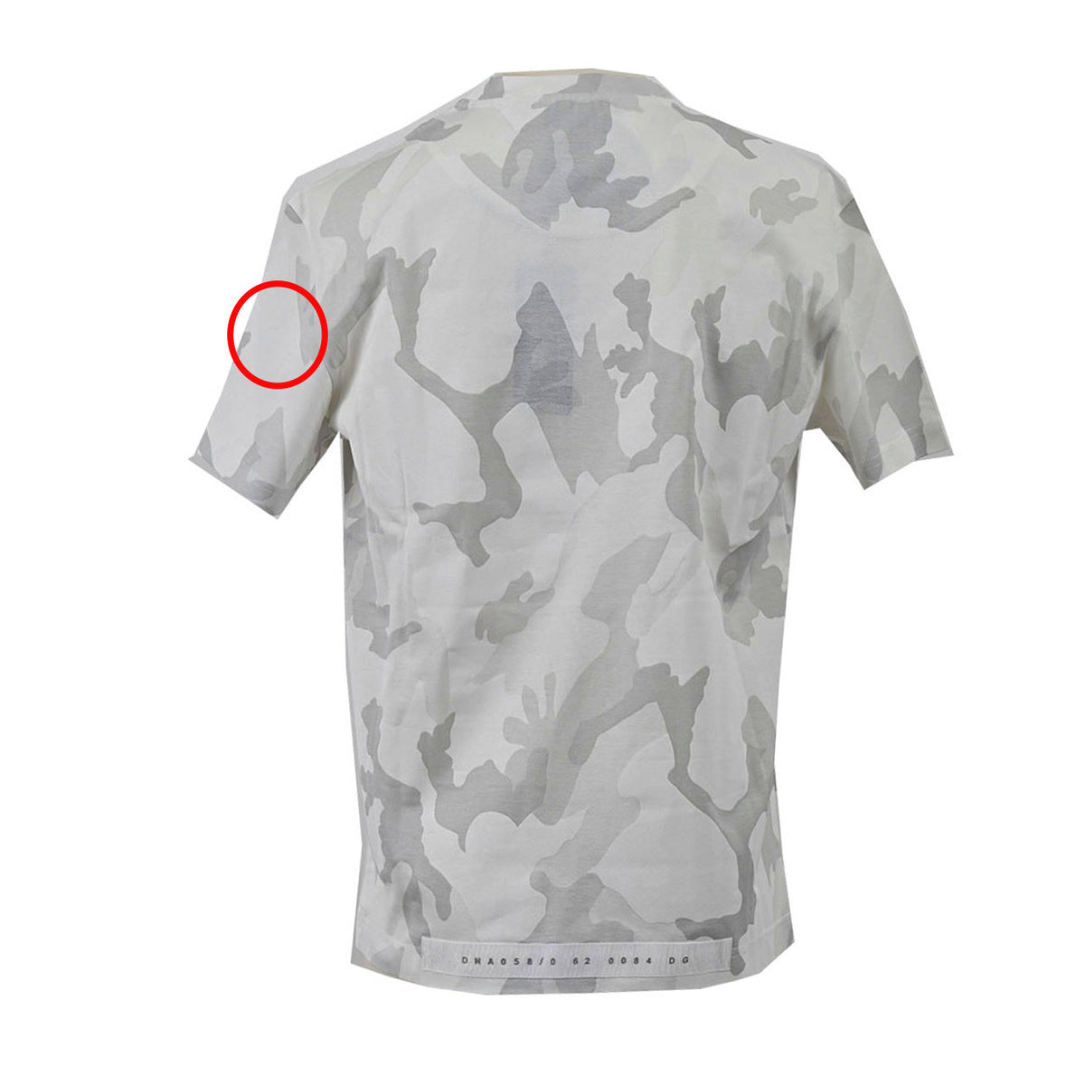 ドルチェ＆ガッバーナ DOLCE&GABBANA クルーネック半袖Ｔシャツ G8MN0Z G7YEC S9000 ワケアリ ホワイト メンズ レディース