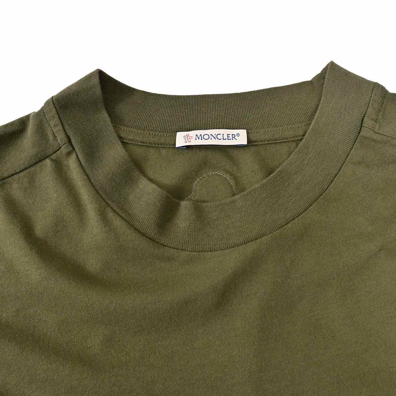 モンクレール MONCLER クルーネック半袖Ｔシャツ 8C01160 8390Y 880 ワケアリ グリーン  メンズ