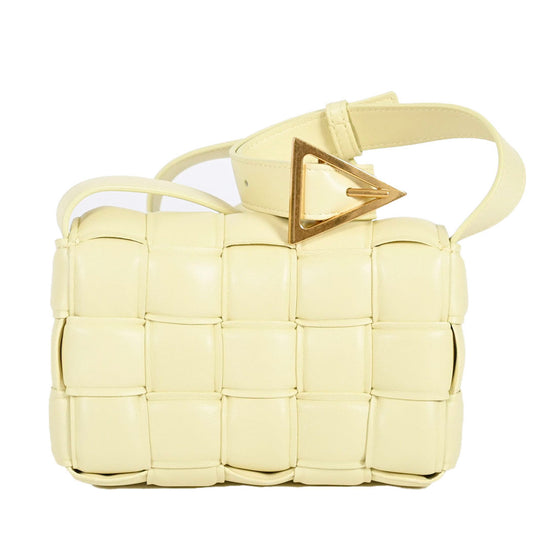 ボッテガ ヴェネタ BOTTEGA VENETA ショルダーバッグ スモール パデッド カセット 717506 VCQR1 7406 ワケアリ イエロー  レディース