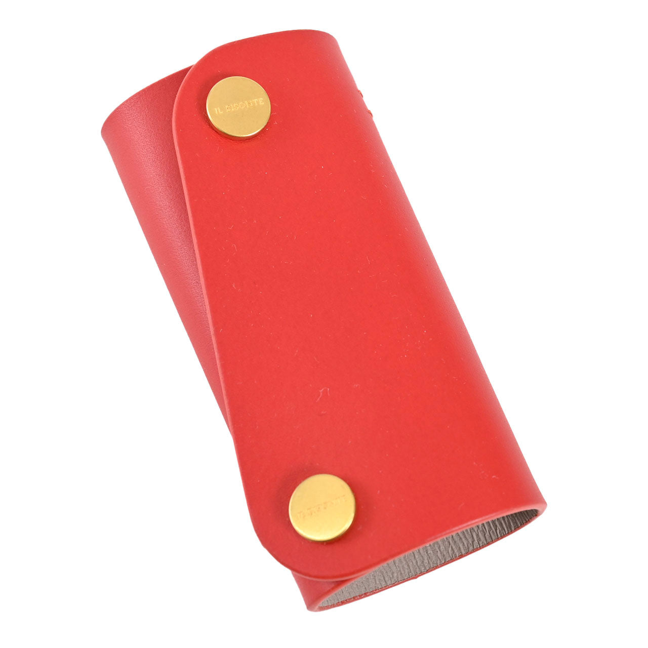 イルビゾンテ IL BISONTE キーケース SKH115 RE184H Castagno Rosa ワケアリ レッド メンズ レディース