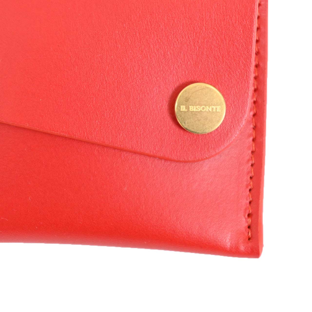 イルビゾンテ IL BISONTE コインケース SCC099 RE184H Castagno Rosa ワケアリ レッド メンズ レディース