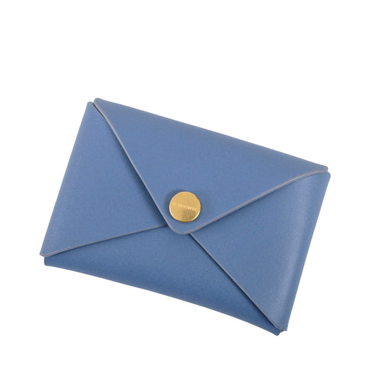イルビゾンテ IL BISONTE 名刺入れ SCC098 BL274H Carta Zucchero ワケアリ ブルー メンズ レディース