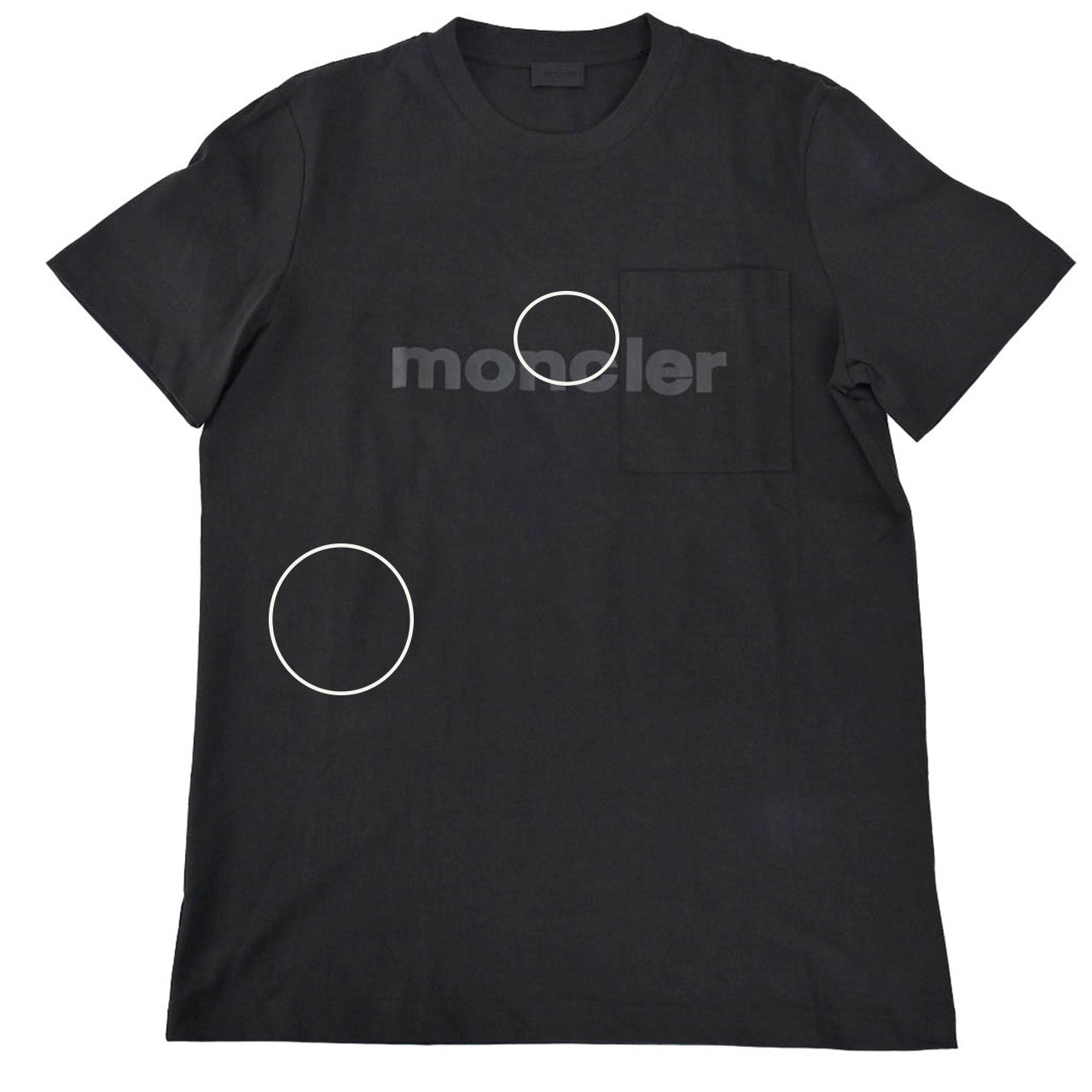 モンクレール MONCLER Tシャツ 8C000 36 829H8 999 ワケアリ ブラック メンズ レディース