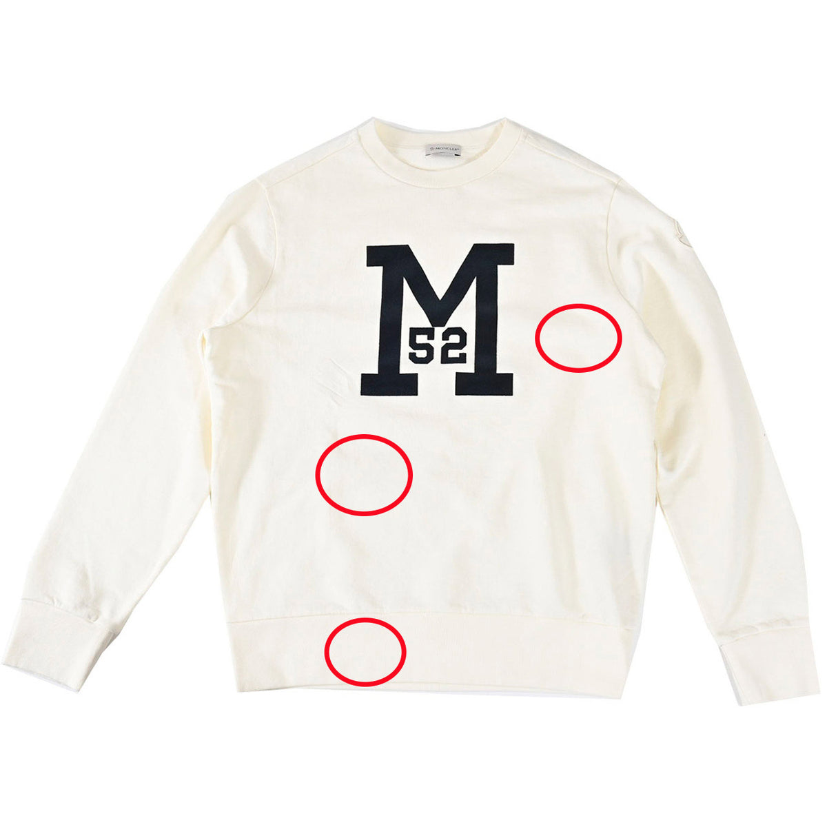 モンクレール MONCLER トレーナー 8014280 714WH 714 ワケアリ ホワイト メンズ レディース