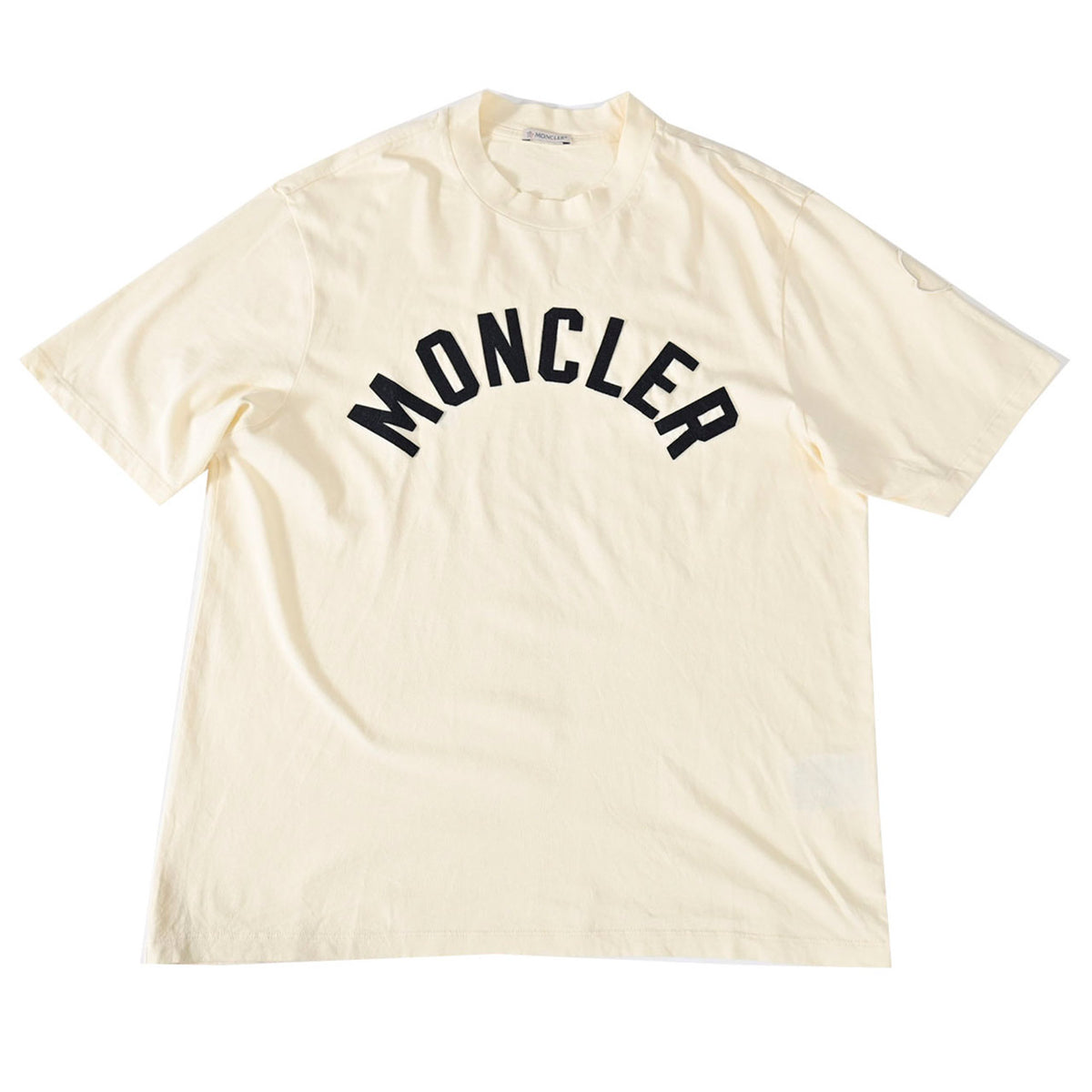 モンクレール MONCLER Tシャツ 8C00038 8390T 002 ワケアリ ベージュ メンズ レディース
