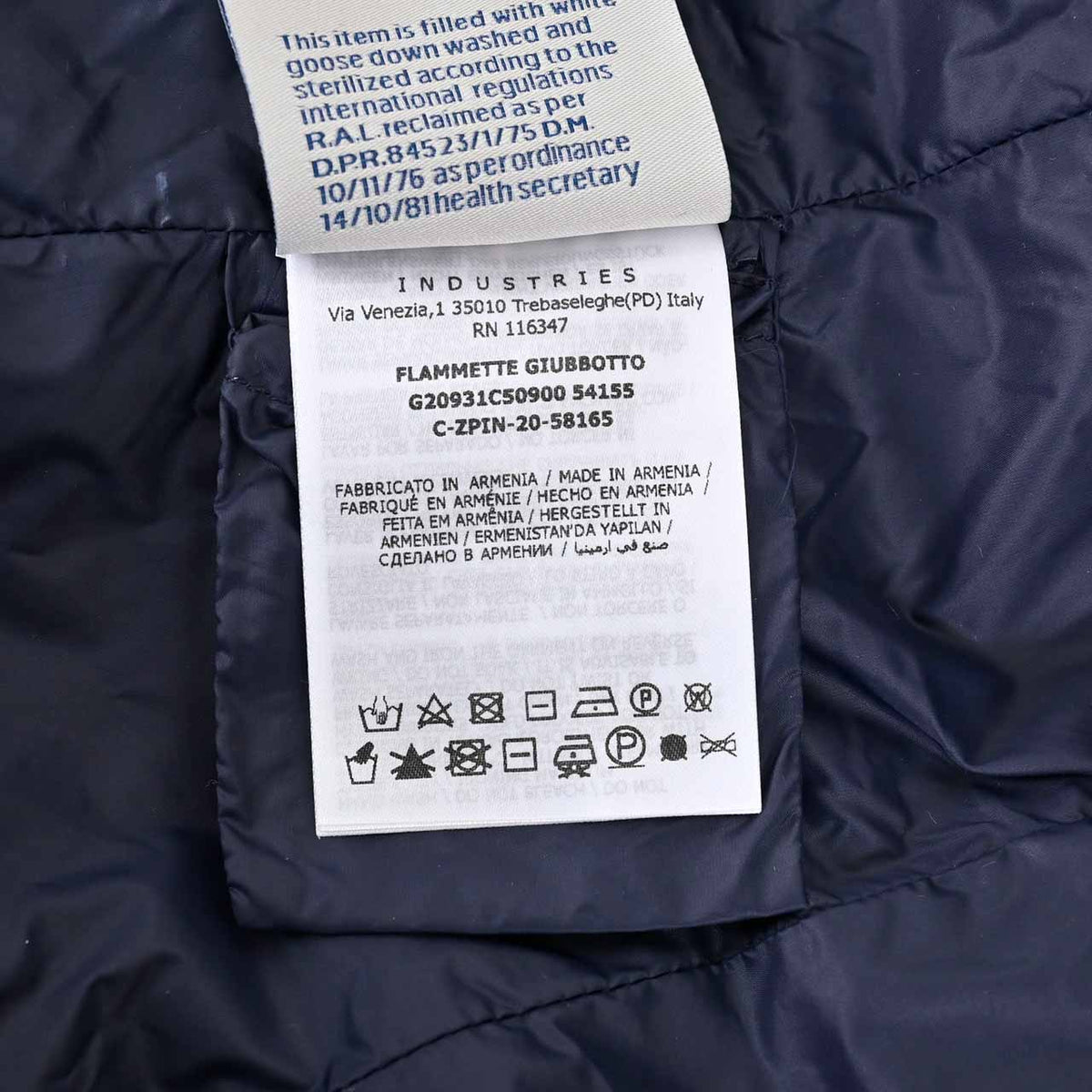 モンクレール MONCLER ダウンコート FLAMMETTE 778 ワケアリ ネイビー メンズ レディース