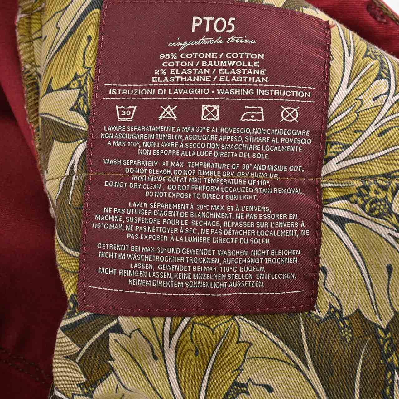 【期間限定SALE】 ピーティーゼロチンクエ PT05 パンツ TU10 C6 P6WL 0660 VAIL レッド メンズ 【ラスト1点 34サイズ】