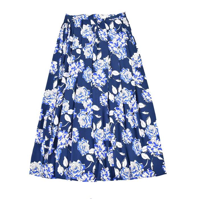 THE EDITOR Long Skirt THE EDITOR 30708 919 19 Navy 