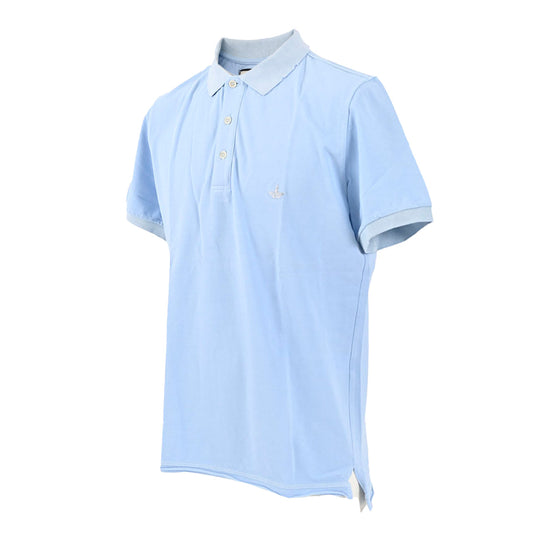 MACCHIA J. Pique Damaged Polo Shirt Golf MACCHIA J. 18SMPL 03 T3006 36 Blue 