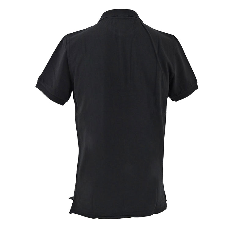 MACCHIA J. Pique Damaged Polo Shirt Golf MACCHIA J. 18SMPL 03 T3006 99 NERO 