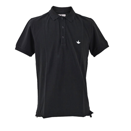 MACCHIA J. Pique Damaged Polo Shirt Golf MACCHIA J. 18SMPL 03 T3006 99 NERO 