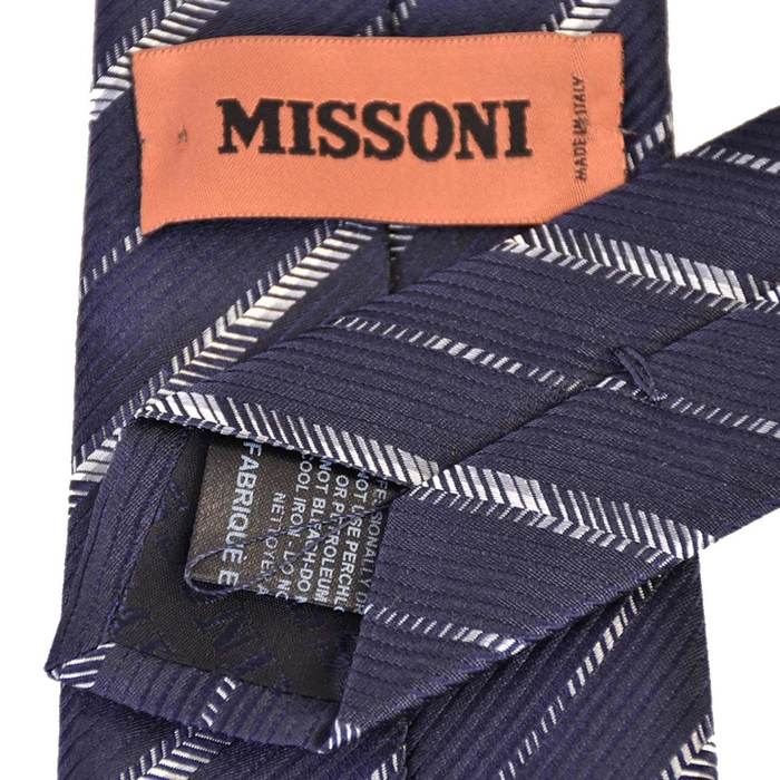 米索尼領帶 MISSONI U6620 0004 海軍藍