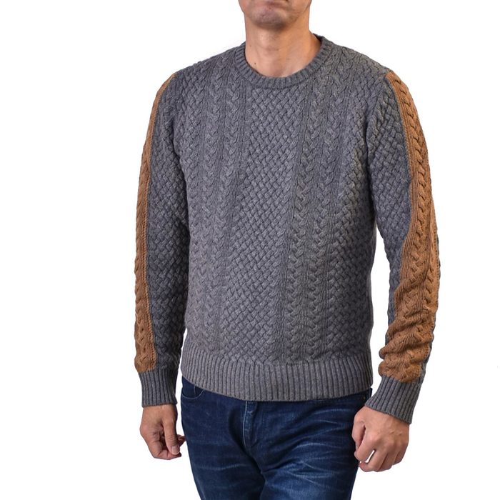 Manuel Ritz Cashmere Crew Neck Sweater MANUEL RITZ 2532M523 183852 97 Gray [SALE] 