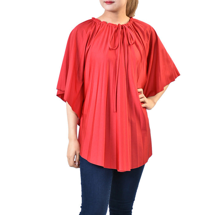 Balenciaga pleated blouse BALENCIAGA 470881 TEK90 red 