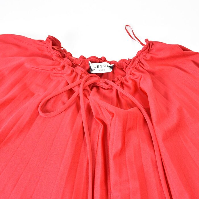 Balenciaga pleated blouse BALENCIAGA 470881 TEK90 red 