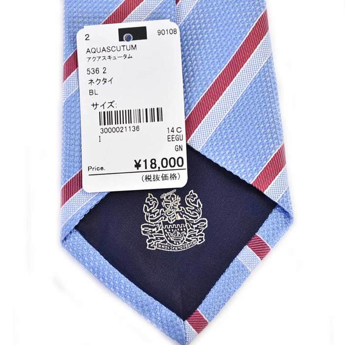 Aquascutum Necktie AQUASCUTUM 536 2 Blue 