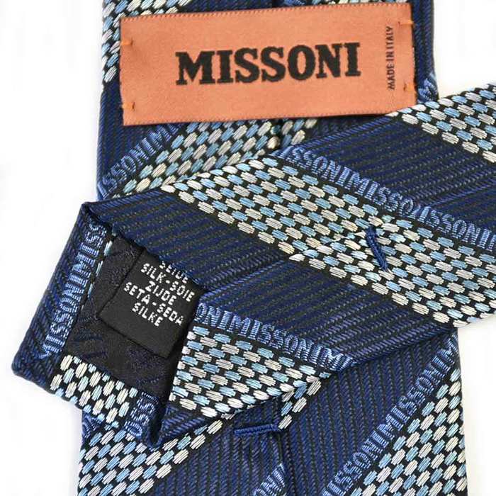 Missoni tie MISSONI U6843 0001 blue 