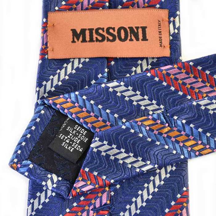 Missoni tie MISSONI U6875 0001 navy 