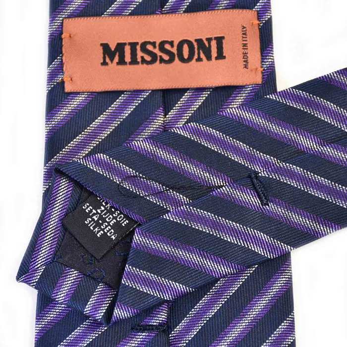 Missoni tie MISSONI U6871 0003 navy 