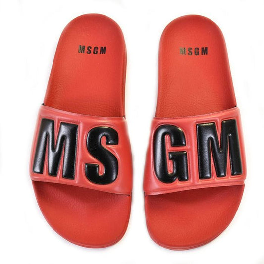 MSGM Logo Sandals MSGM 2641MDS15100 300 18 Red 