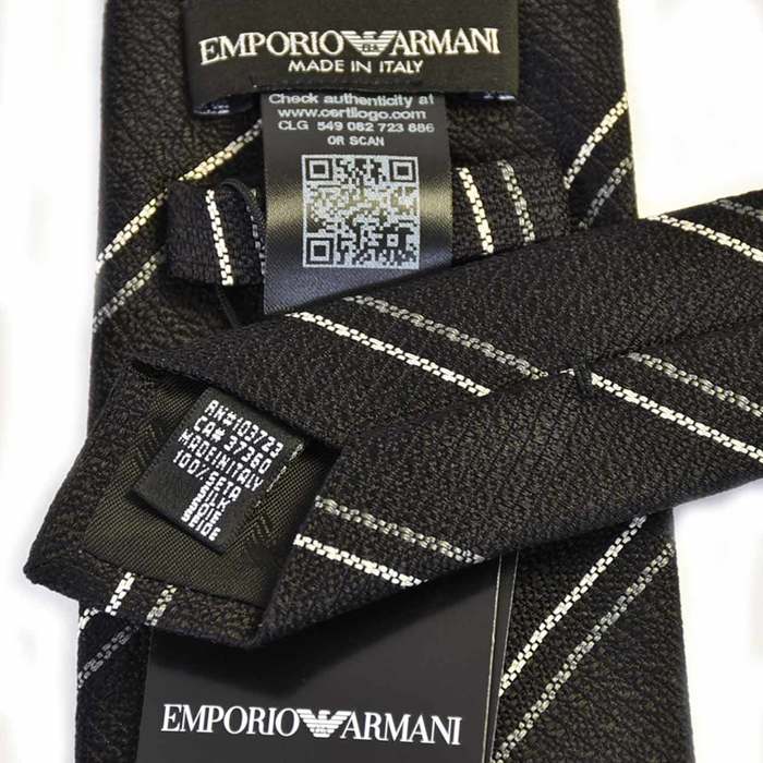 Emporio Armani 領帶 EMPORIO ARMANI 9P334 00020 黑色 父親節