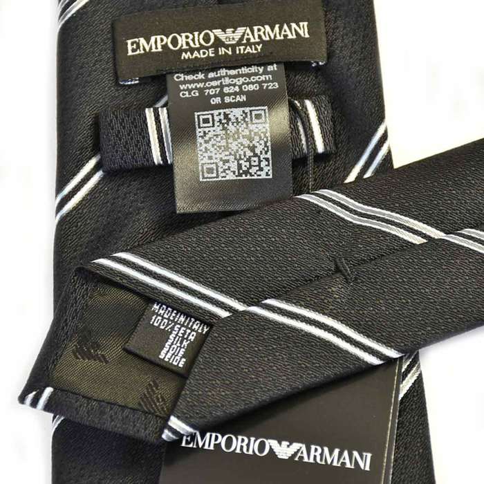 Emporio Armani Necktie EMPORIO ARMANI 9P339 00020 Black Father's Day 