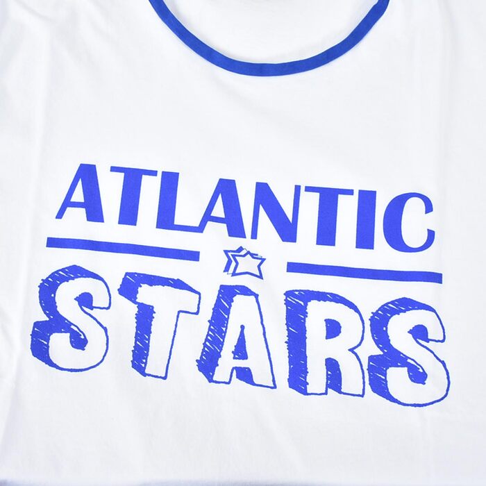 Atlantic Stars 男士圓領休閒 T 卹 ATLANTIC STARS AMS1919 白色/藍色