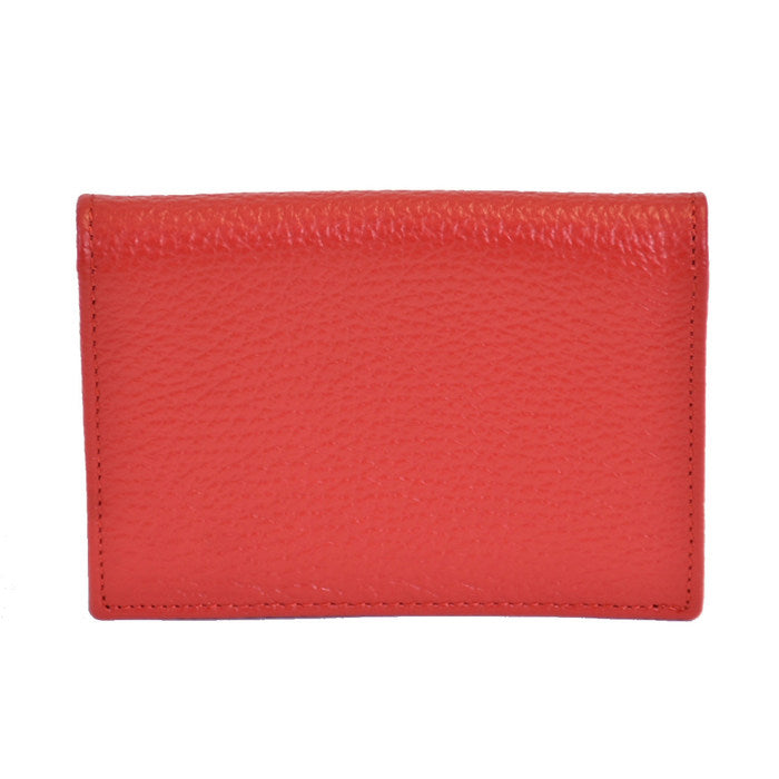 Orobianco Business Card Holder OROBIANCO FIGARO-I DOLLARO-SOFT PORPORA-03 Red 