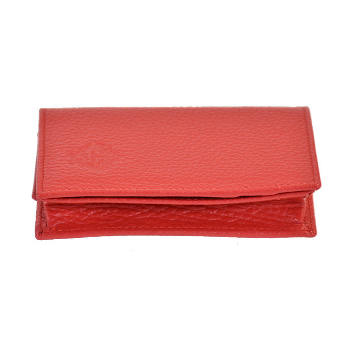 Orobianco Business Card Holder OROBIANCO FIGARO-I DOLLARO-SOFT PORPORA-03 Red 