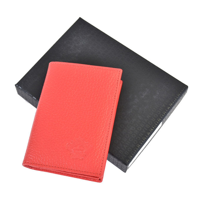 Orobianco Business Card Holder OROBIANCO FIGARO-I DOLLARO-SOFT PORPORA-03 Red 