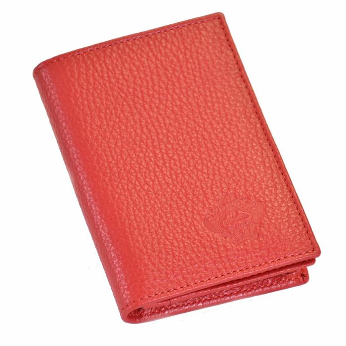 Orobianco Business Card Holder OROBIANCO FIGARO-I DOLLARO-SOFT PORPORA-03 Red 