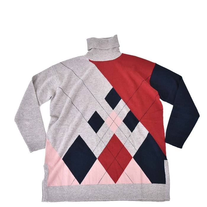 Max Mara Studio Turtleneck Sweater MAXMARA STUDIO PETRA 63661092 007 Argyle 