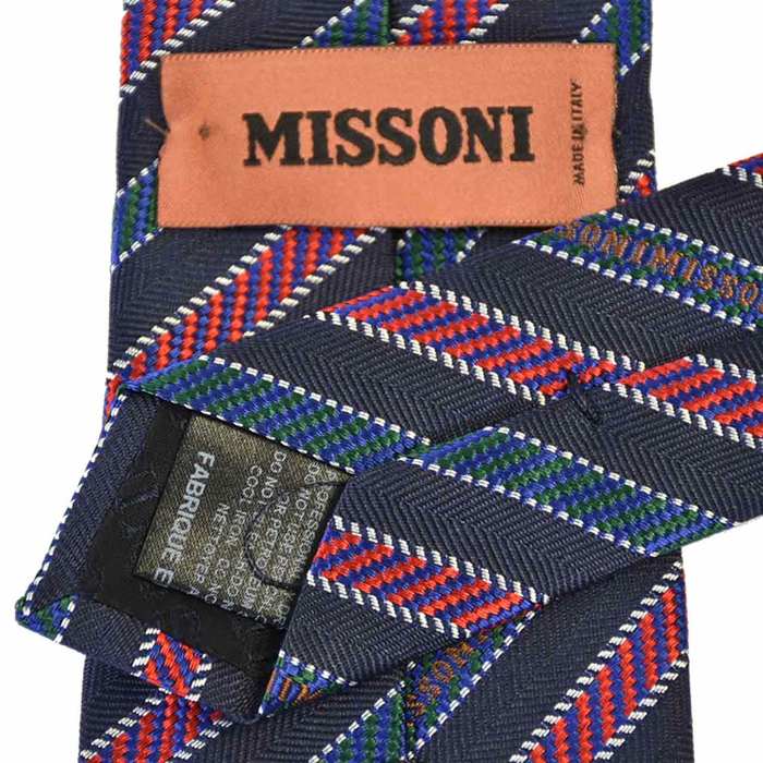 米索尼領帶 MISSONI U7057 0001 海軍藍 8.0×146 