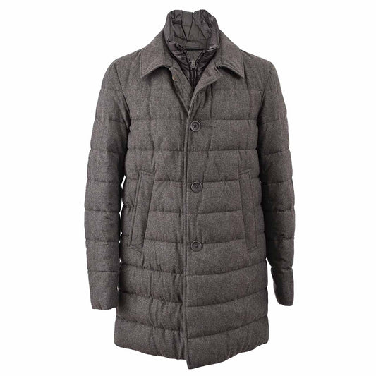 HERNO Padded Balmac Coat HERNO PC0103U 8950 IN-TECH Flannel Brown Men's 