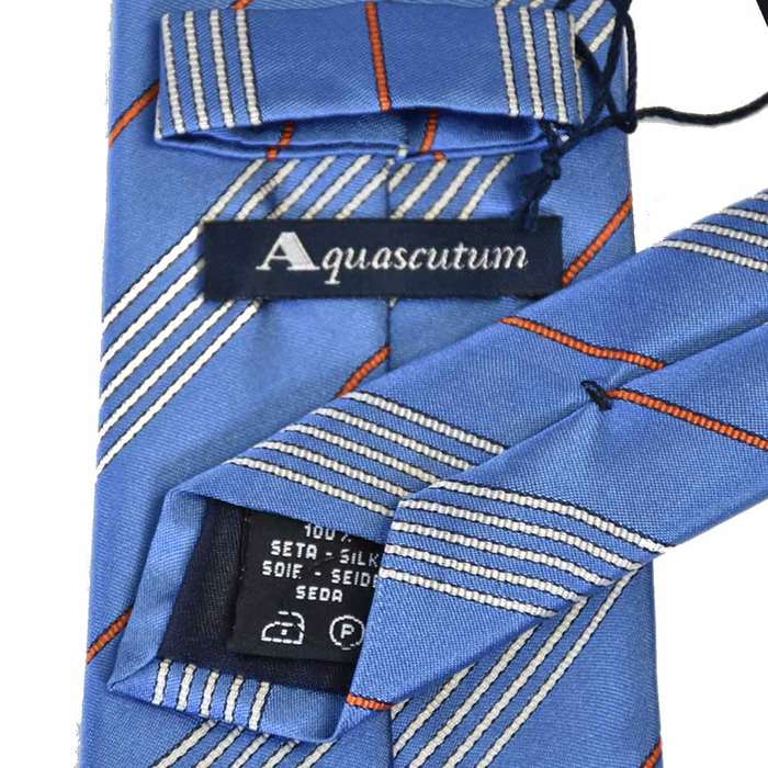 Aquascutum 領帶 8.0X146 AQUASCUTUM 328 2 藍色 男士 [特價] 