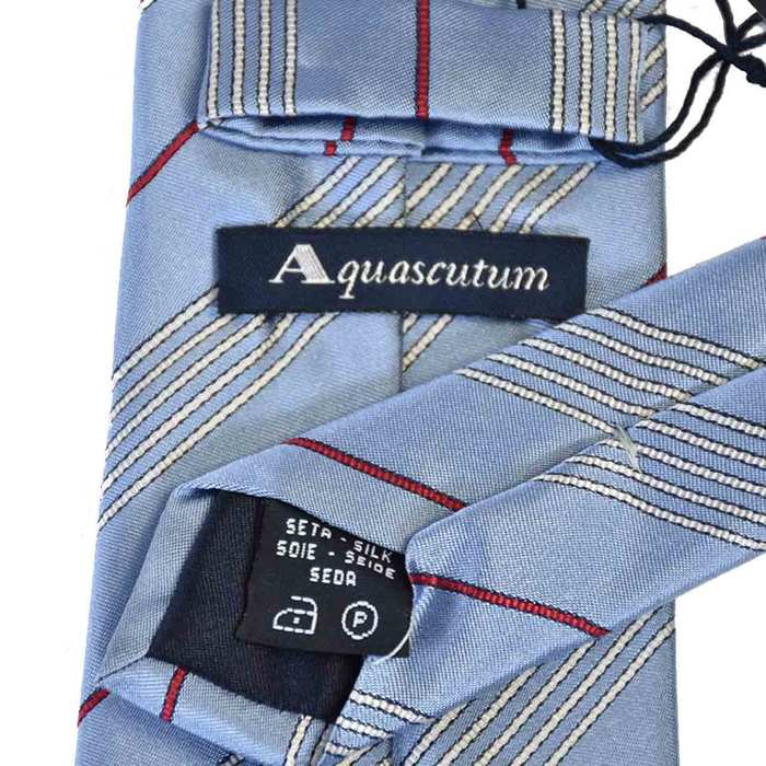 Aquascutum Necktie 8.0X146 AQUASCUTUM 328 6 Blue Men's [SALE] 