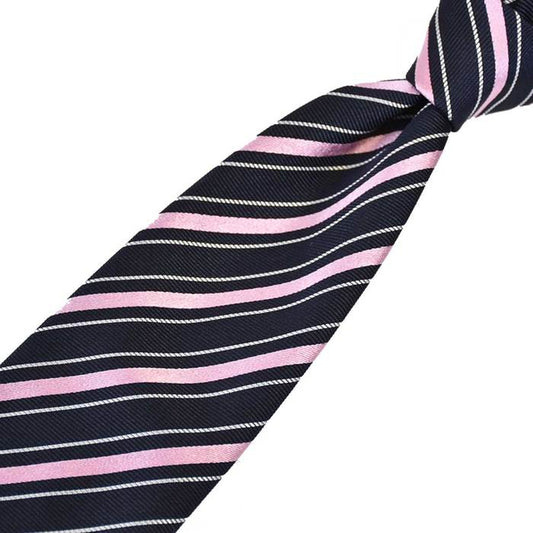 Ermenegildo Zegna Tie 8.0cm ERMENEGILDO ZEGNA Z7D06 1L8 D Navy Men's Work Formal Business Gift Present Last one left [SALE] 