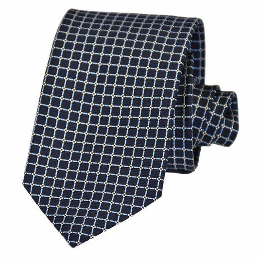 Ermenegildo Zegna Tie 8.0cm ERMENEGILDO ZEGNA Z7D03 1L8 F Navy [SALE] 