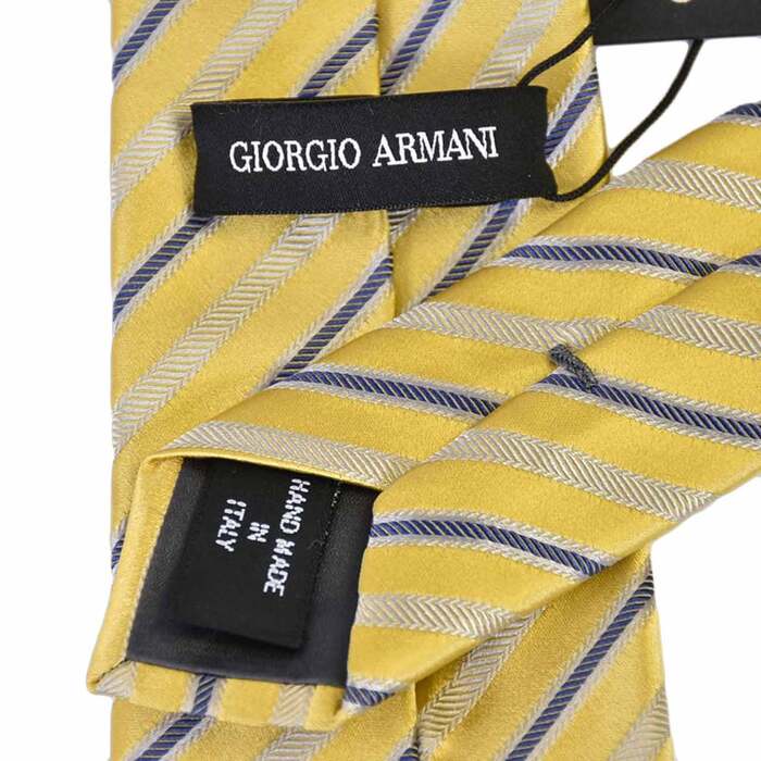 ジョルジオ アルマーニ GIORGIO ARMANI ネクタイ OP916 00060 イエロー メンズ  就職祝い 誕生日 ギフト プレゼント